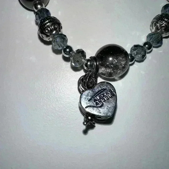 Alexa's Angels Bracelet, Gunmetal, Silver NEW! Heart Prayer Box in original bag - Picture 12 of 16